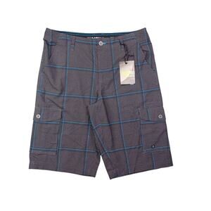 Tony Hawk Hybrid Board Shorts Mens 32 Skater Swim Trunks Gray Quick Dry Stretch